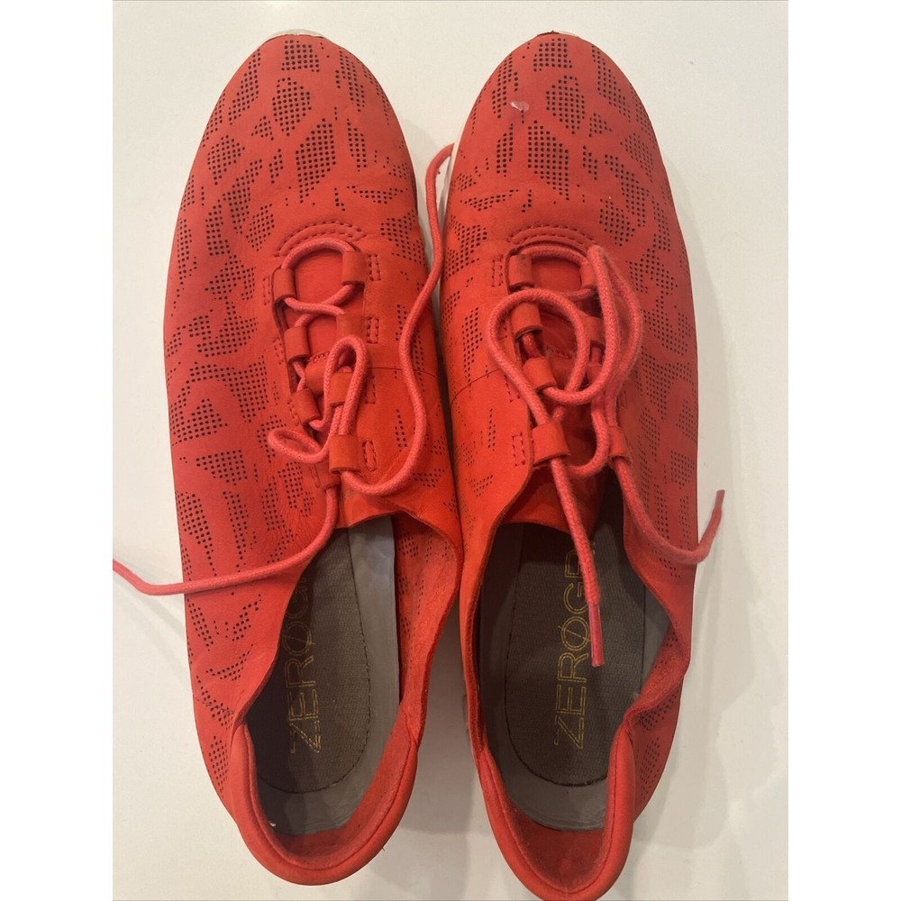 Cole Haan Grand OS Zerogrand Perforated Oxford Shoes Womens 9.5B Red